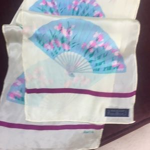 Japanese fan silk scarf